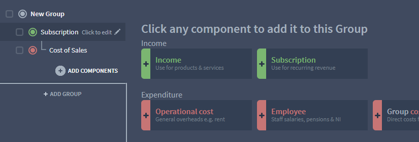 new subscription component for recurring revenue in brixx