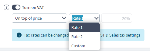 Tax in Components