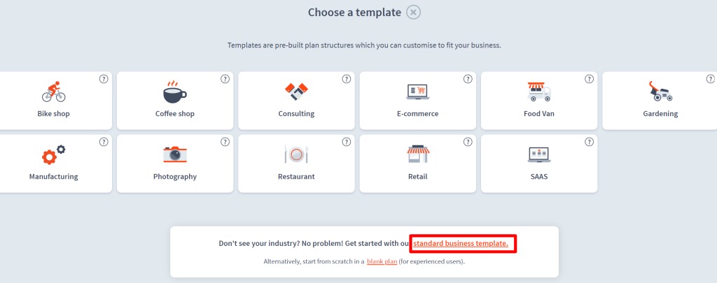 business templates in brixx