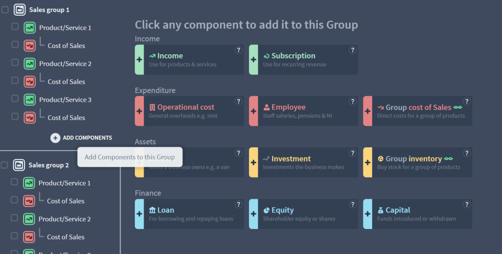 components in brixx