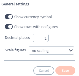 settings menu