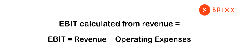 EBIT calculated from revenue