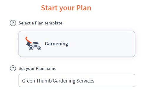 Green Thumb Gardening Services - project name in Brixx