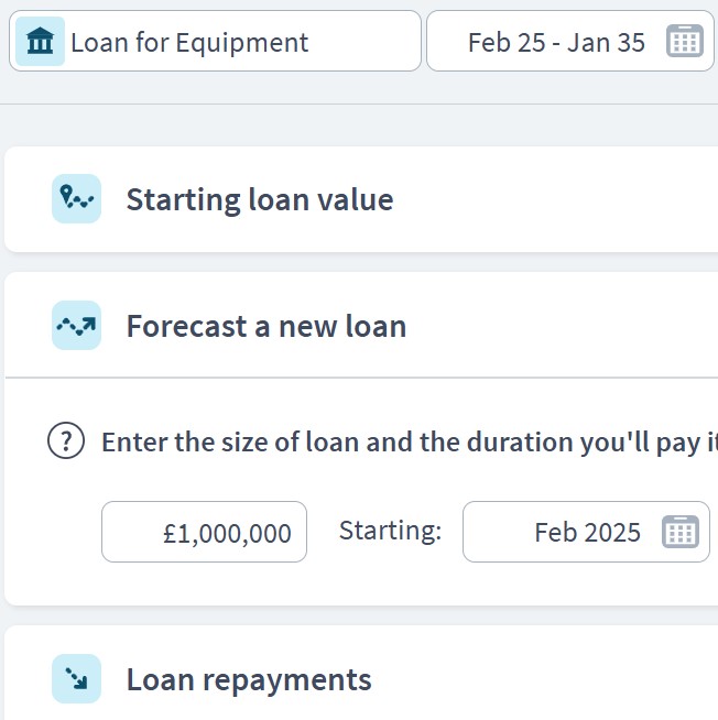 construction company funding components example