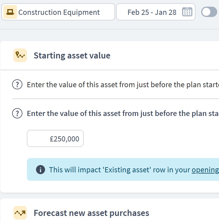 real estate developer asset components example