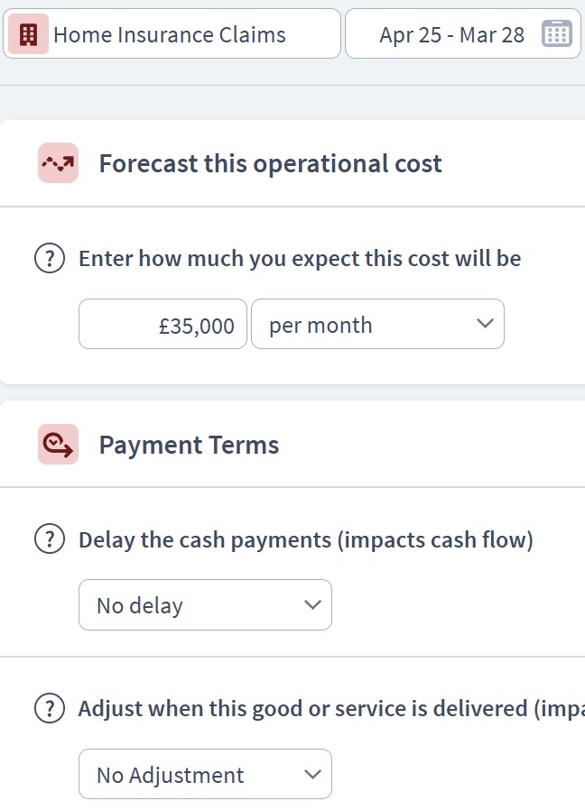 insurance firm business expenditure component example