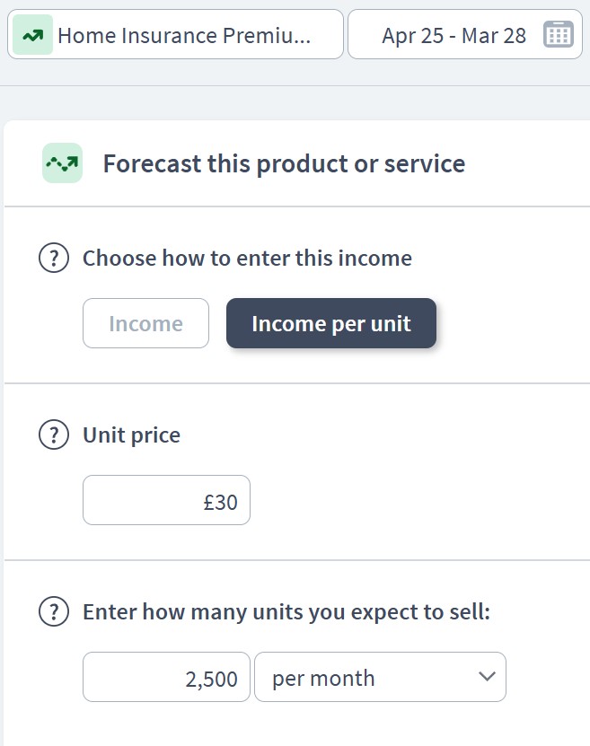 insurance firm business income component example
