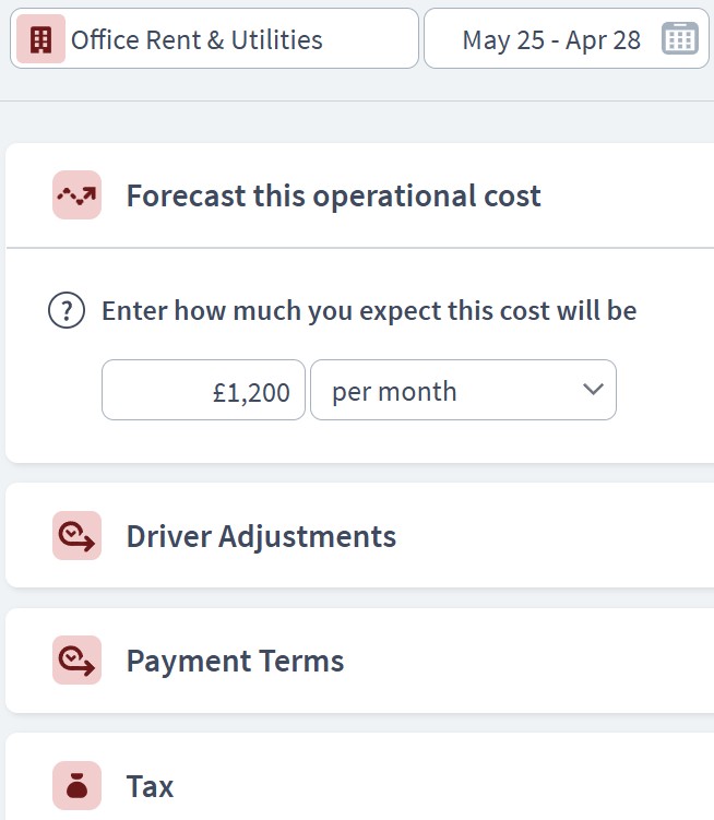 charity expenditure component example