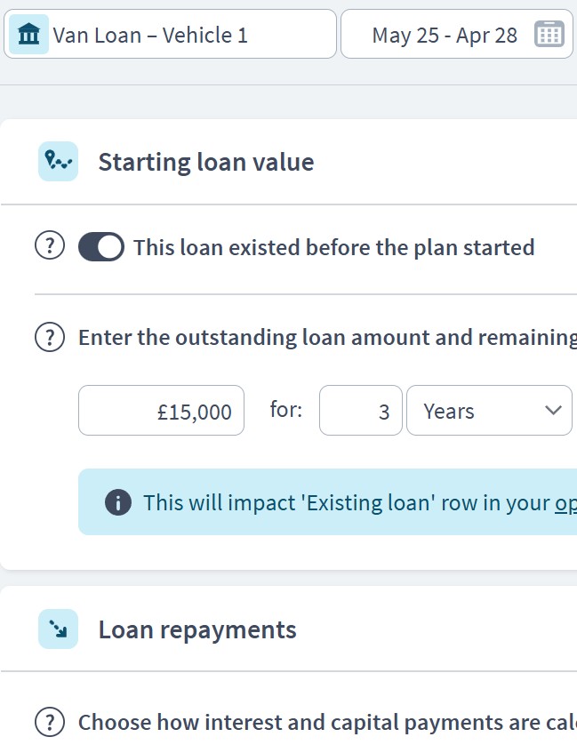 courier services funding component example