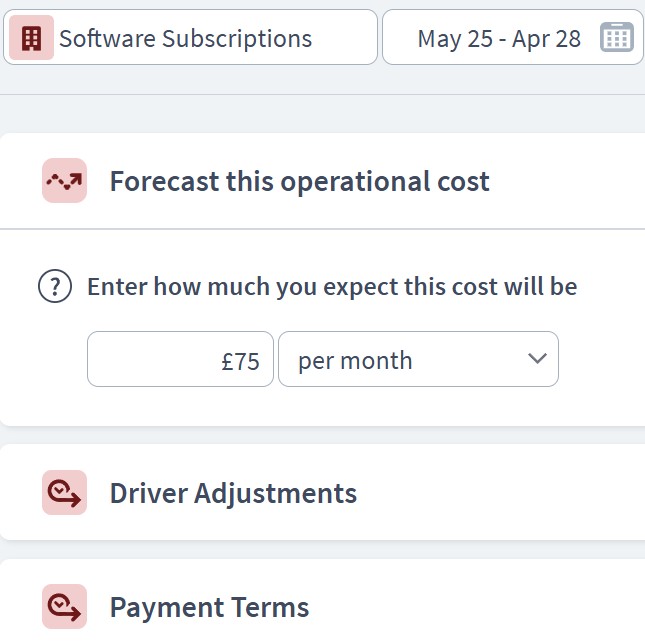 freelancer expenditure component example