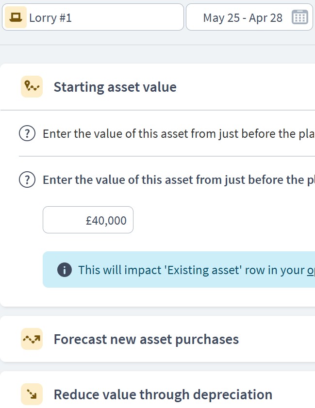 logistics company asset component example