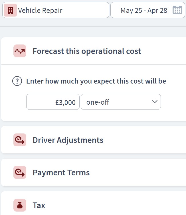 logistics company scenario component example
