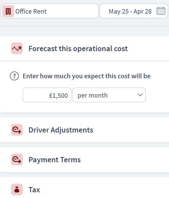 recruitment agency expenditure component example