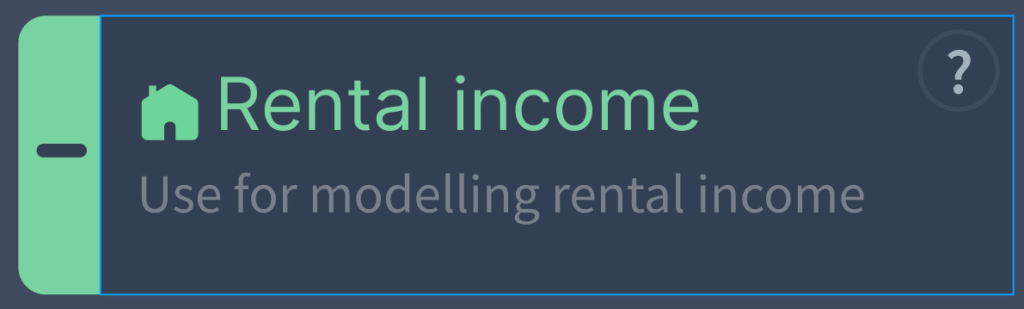 rental income component