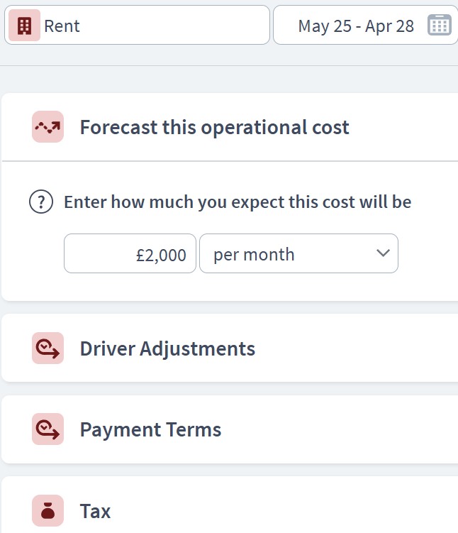 yoga business expenditure component example