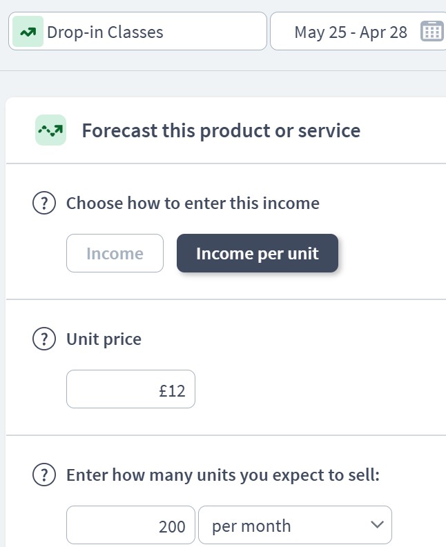yoga business income component examples