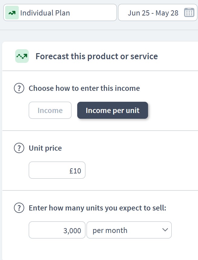 fintech business income component example