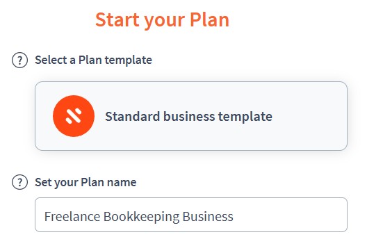 bookkeeping business - business name in brixx