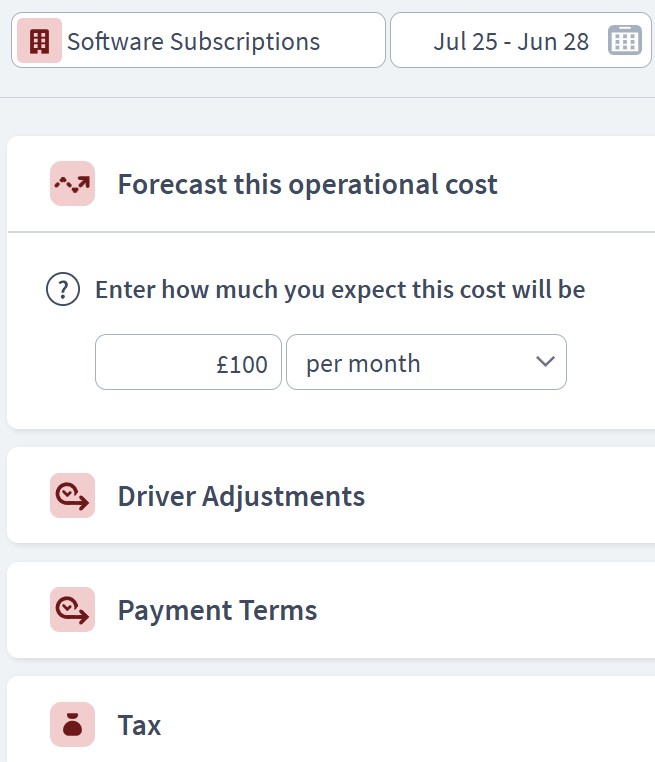 bookkeeping business expenditure component example