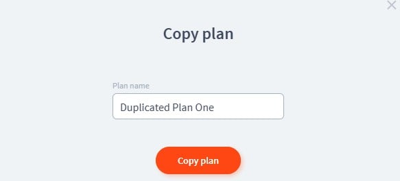 Copy plan save plan