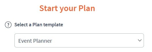 Event Planner New Template in Brixx