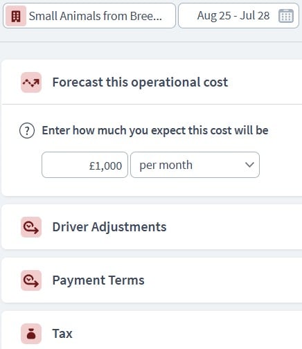 pet store expenditure component example