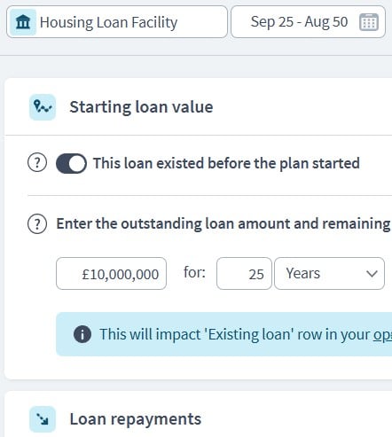 social housing funding component example