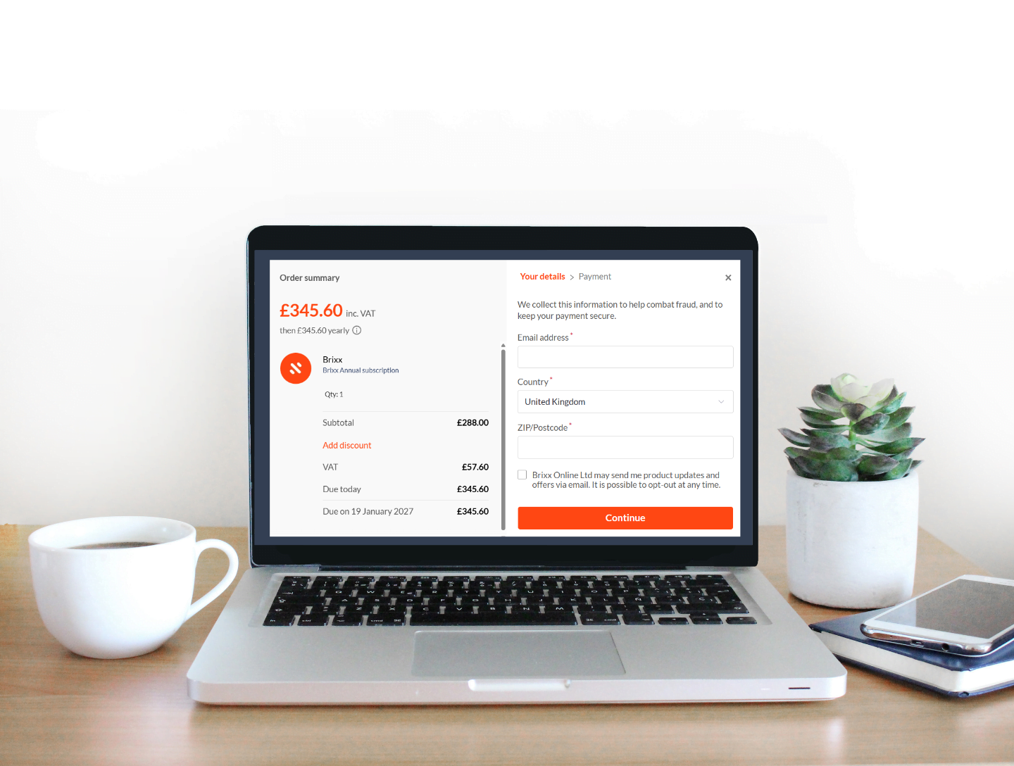 New Payment Gateway in Brixx