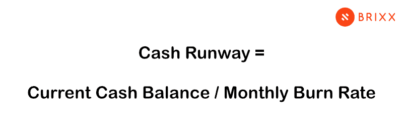 Cash runway formula