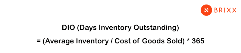 DIO Days Inventory Outstanding formula.png