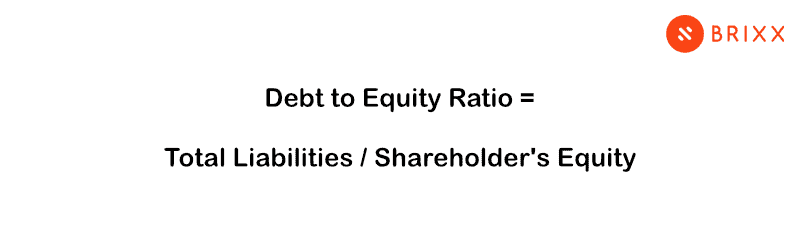 Debt to Equity Ratio formula