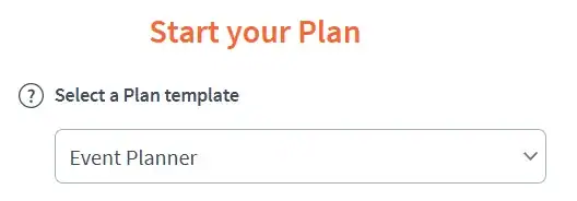 Event Planner New Template in Brixx