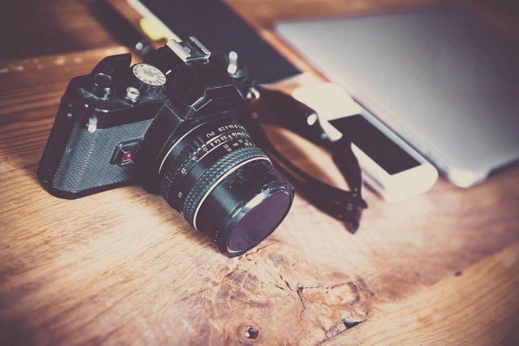High-quality digital camera for professional photography and videography.