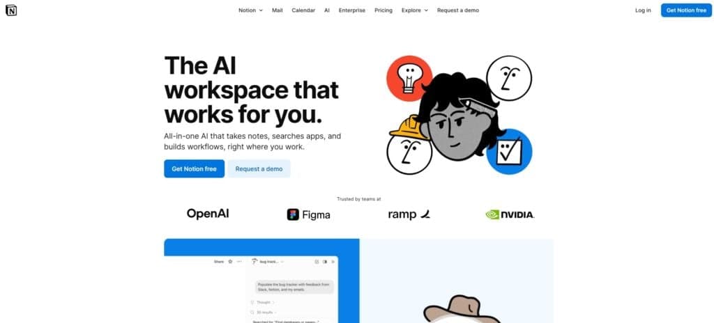 Notion Home Page for AI Tools