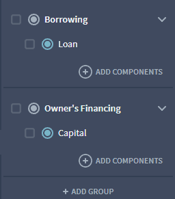 cash flow forecasting finance components