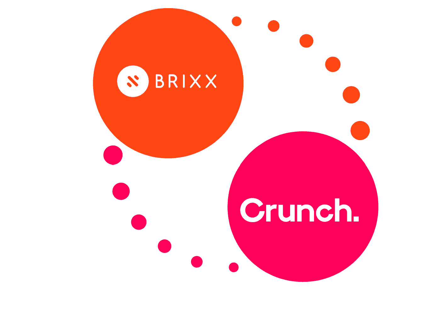 Brixx and Crunch logos together, representing a partnership or brand collaboration.