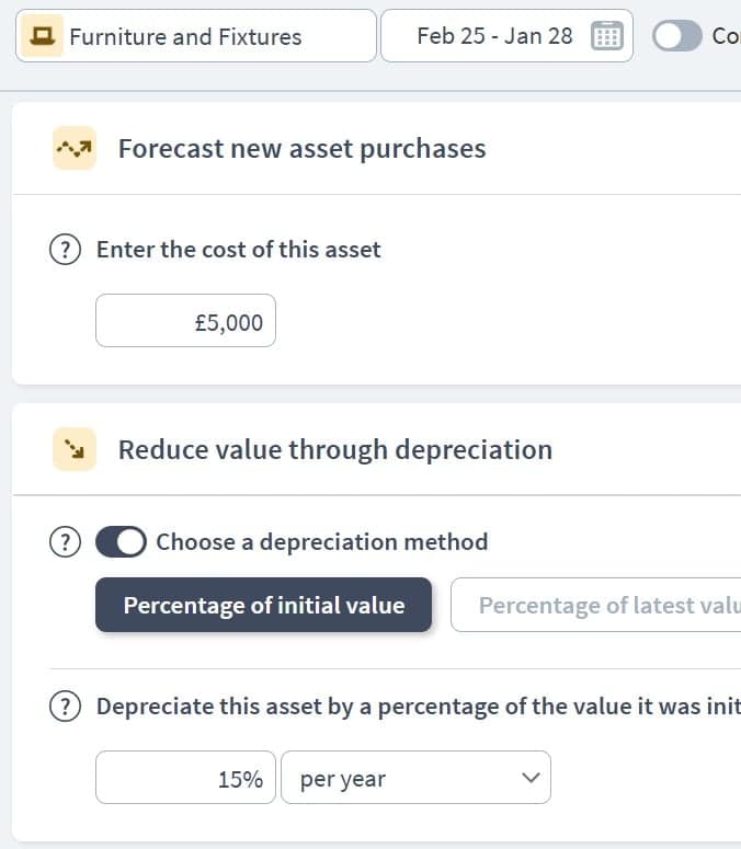 buy to let asset components examples