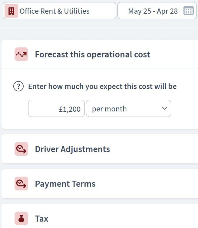 charity expenditure component example