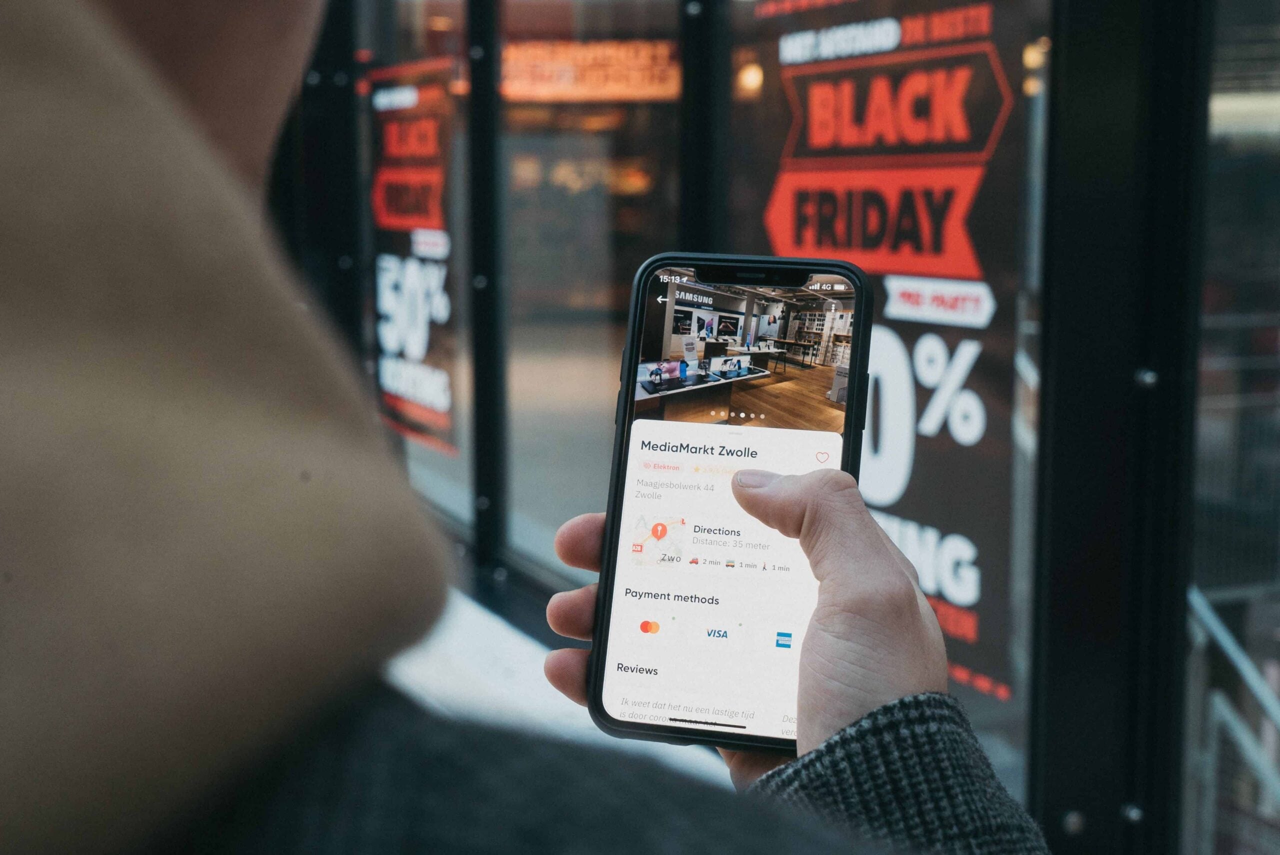 Mobile payment app used at Brixx for quick transactions.
