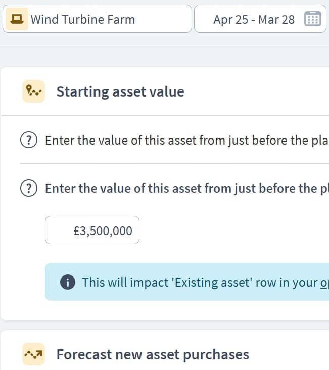 energy business asset component example