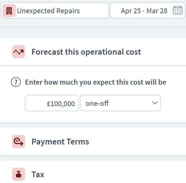 energy business scenario component example