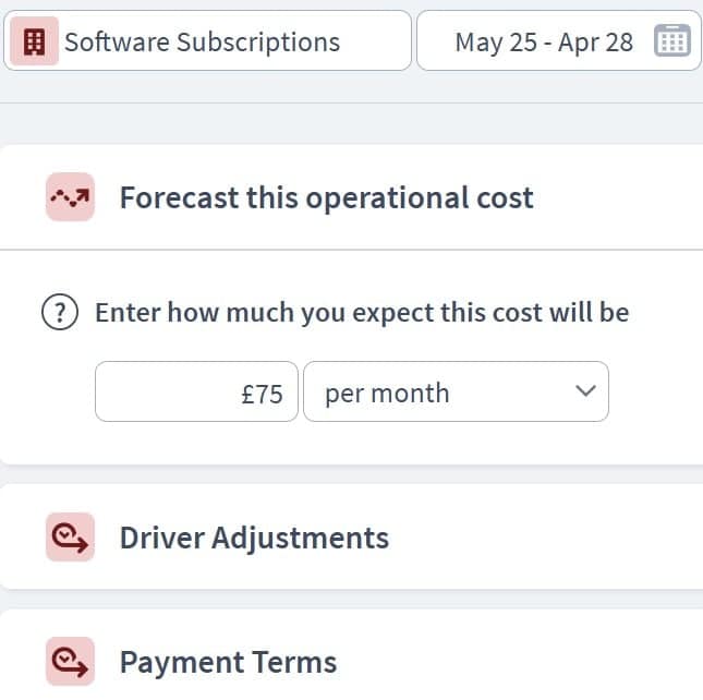 freelancer expenditure component example