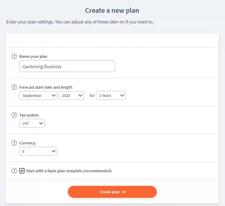 gardening business plan