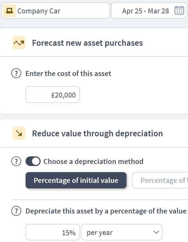 investment consultant asset component example