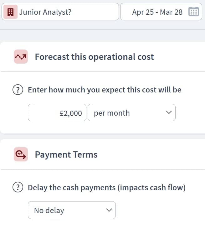investment consultant scenario component example