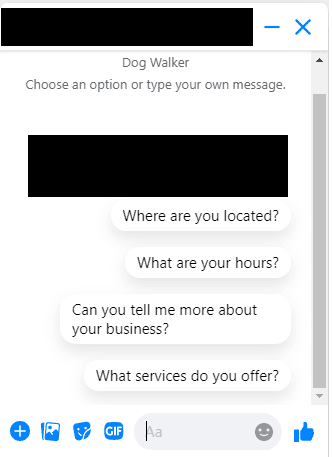 dog walking chat on facebook