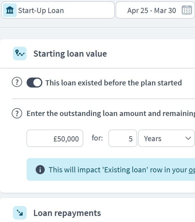 plumbing business funding component example
