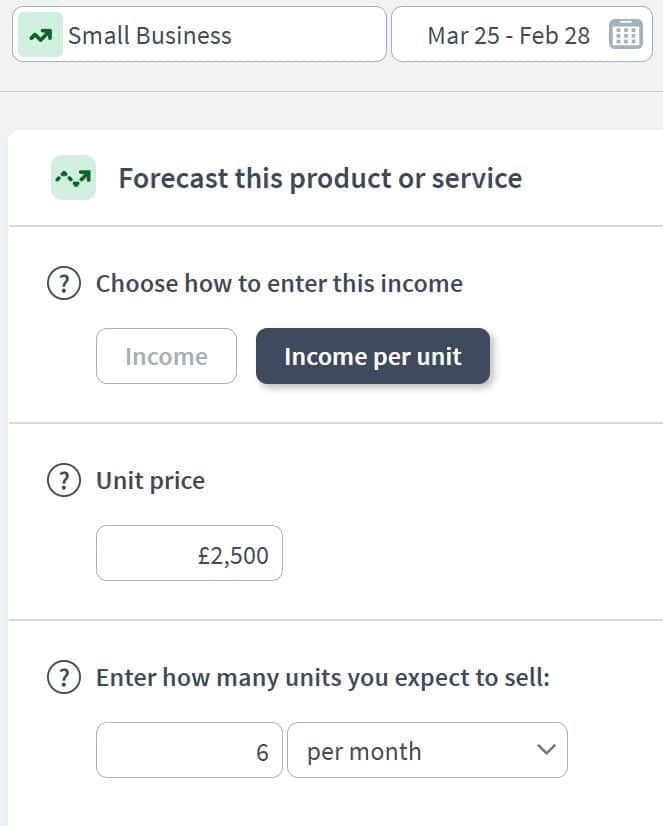 pr firms income component example