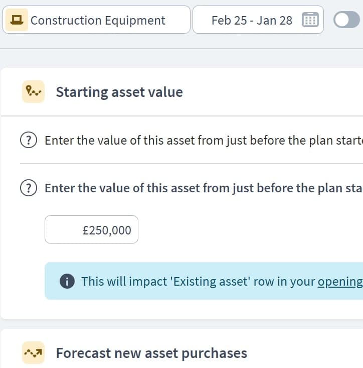 real estate developer asset components example