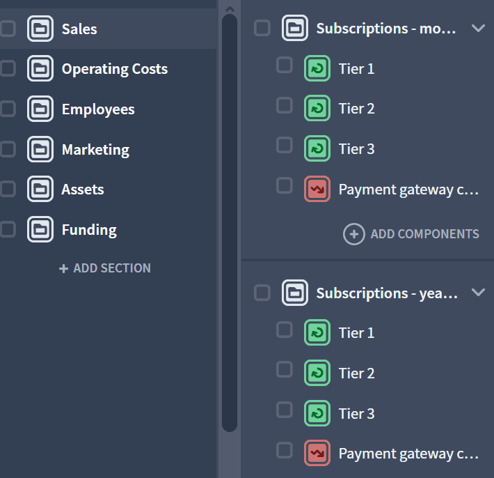 saas components